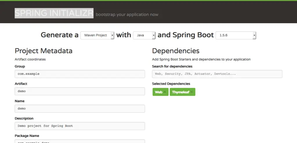 Building an Application with Spring Boot