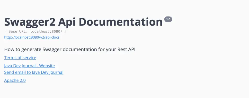 how to use swagger for your Spring REST API