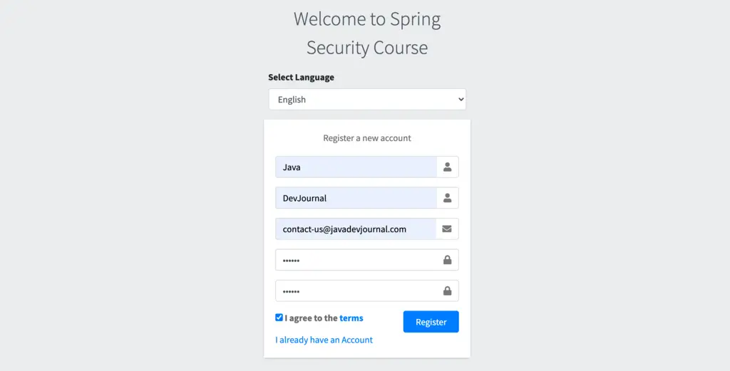 Activate a New Account via Email Using Spring Security